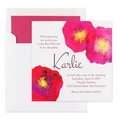 Pop Flower Invitation with standard envelope